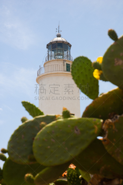 摩拉布料,灯塔楼,洛杉矶,福门特拉岛,垂直画幅,天空,无人,巴利阿里群岛,建筑外部,户外