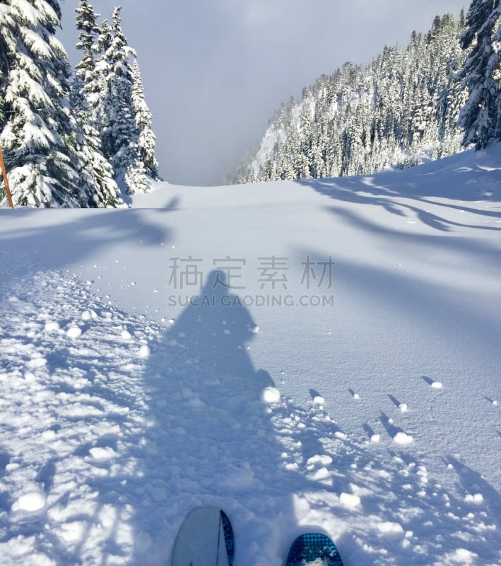 完美,白昼,滑雪雪橇,垂直画幅,度假胜地,休闲活动,雪,滑雪坡,阴影,户外