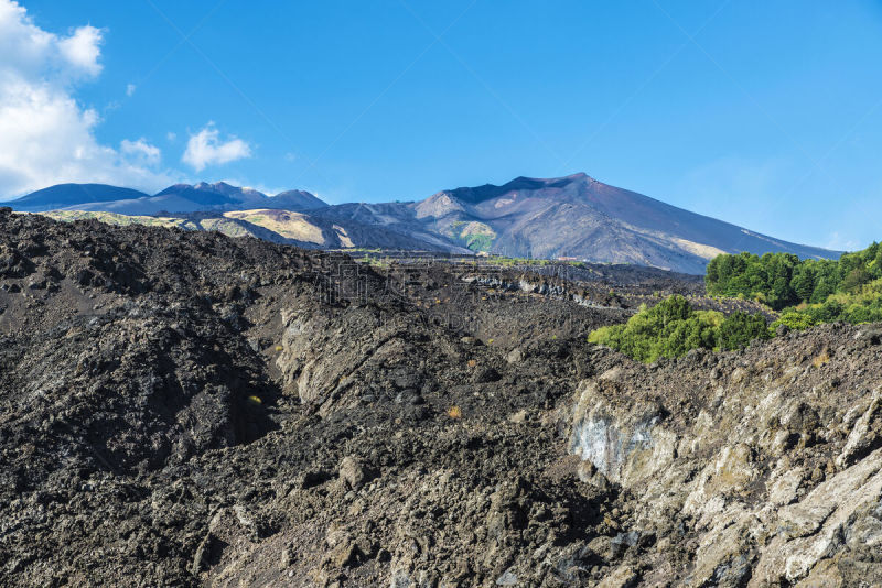 埃特纳火山,火山,西西里,意大利,天空,公园,休闲活动,水平画幅,山,无人