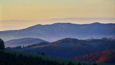 全景,天空,水平画幅,无人,孚日省,户外,山,地平线,地平面,木卫二塔