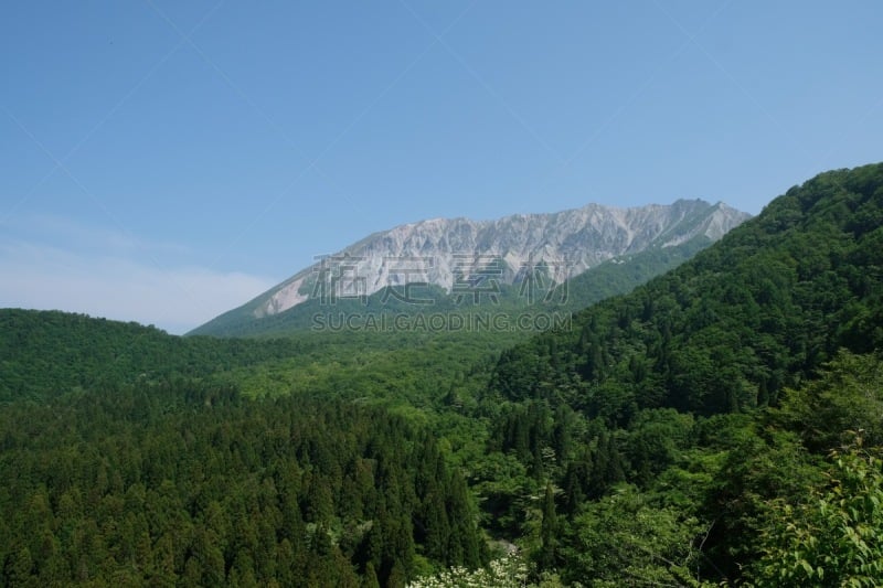 daisen,摄像机拍摄角度,日本山毛榉,鸟取县,本州岛中国地区,水平画幅,山,无人,著名景点,日本