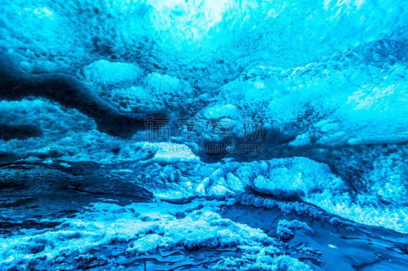 冰岛国,冰,洞穴,蒙戴尔冰川,海上航道,瓦特纳冰原,水,水平画幅,雪,夏天