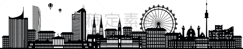城市天际线,维也纳,普拉特公园,过山车,游乐园,奥地利,轮廓,热,车轮,背景分离