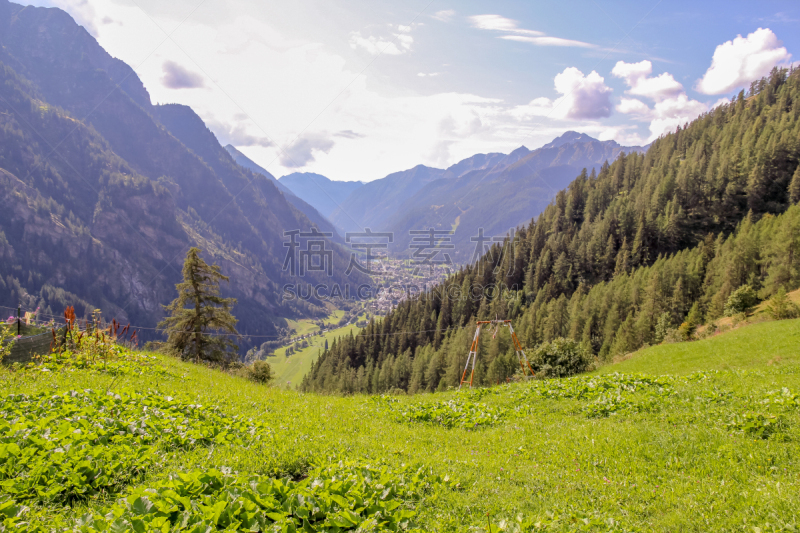 格雷索,山谷,莫堤玫瑰山,全景,小屋,瑞士阿尔卑斯山,尚波吕克,奥斯塔山谷,湖,岩石