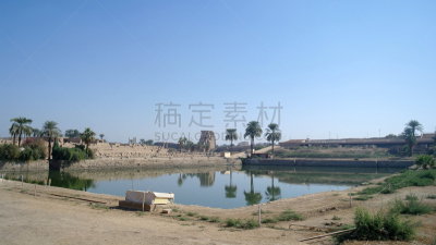 卡尔纳克神殿,灵性,湖,古代文明,水平画幅,沙子,符号,户外,rameses ii,输电塔