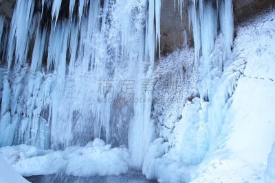 风景,冻结的,水,天空,留白,沟壑,水平画幅,雪,无人,户外