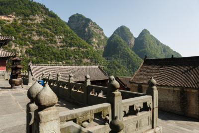 武当山,修道院,武术,湖北省,道教,宝塔,水平画幅,建筑,旅行者,屋顶