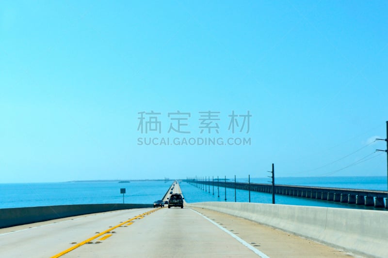 跨海公路,佛罗里达群岛,基韦斯特,主干路,水平画幅,墨西哥湾沿岸国家,户外,佛罗里达,海洋,摄影