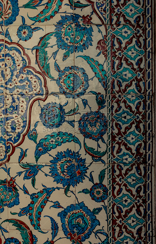 瓷砖,远古的,手艺,土耳其,伊斯坦布尔,中间部分,古董,背景,夏天,建筑