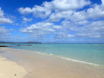 海滩,远古的,池塘,几乎,威马那娜,熔岩,瓦胡岛,火山地形,水,水平画幅
