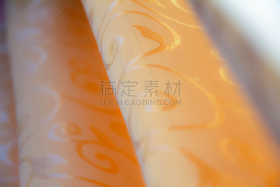 纺织品,橙色,形状,式样,纹理效果,平视角,明亮,彩色图片,光,窗帘