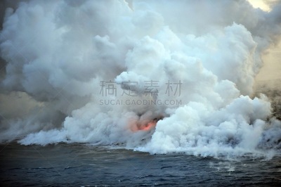 田地,熔岩,卡诺岛,国内著名景点,平视角,暗色,太平洋岛屿,灰色,小的,植物