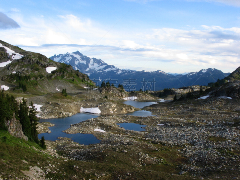 mt baker-snoqualmie national forest,雪,山,水坑,华特康县,牧人小屋,粉末状雪,水,天空,休闲活动