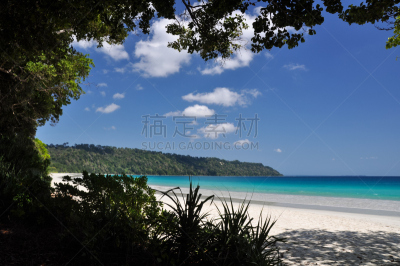 海滩,岛,印度,安达曼海,哈弗洛克岛,水平画幅,沙子,无人,阴影,户外