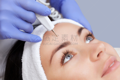 医疗流程,美容院,果皮,自然美,青年女人,活力,超声波,去角质,现代