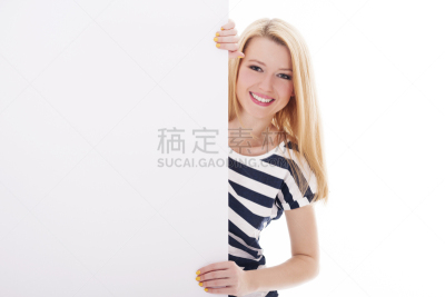 面无表情,白板,金色头发,女人,快乐,贺卡,留白,文档,仅成年人,青年人