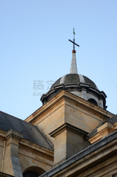 凡尔赛,法国,马赛圣母院,哥特式风格,巴洛克风格,垂直画幅,旅游目的地,无人,欧洲