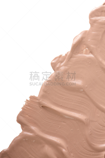 留白,彩妆,米色,粉底,在上面,式样,文字,液体,平铺,白色背景