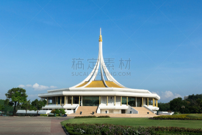 泰国,曼谷,罗摩王,公园,阿巴斯·苏安,自然,水平画幅,蓝色,人,夏天
