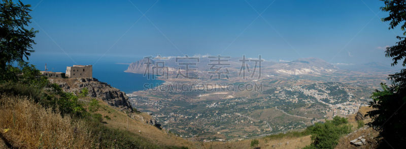 西西里,意大利,蒙特,海湾,特拉帕尼,自然,旅游目的地,水平画幅,地形,景观设计