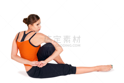 女人,瑜伽,青年人,水平画幅,美人,健康,不看镜头,仅成年人,活力