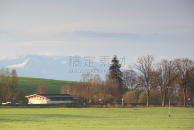 慕尼黑,地形,自然,草地,水平画幅,无人,欧洲,户外,草,上巴伐利亚