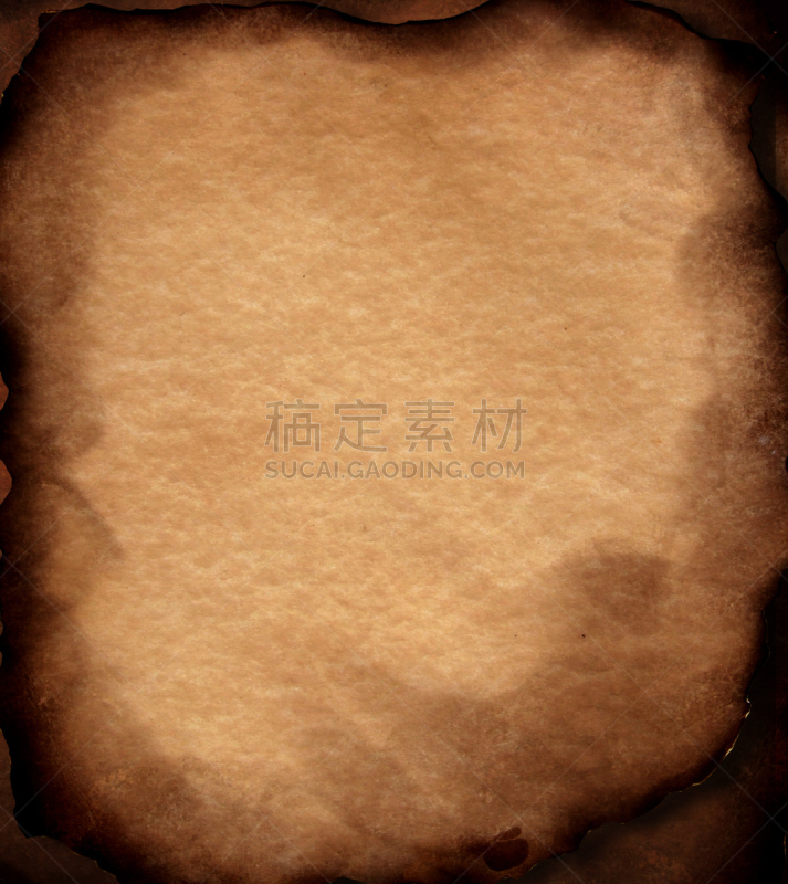 古典式,纸,垂直画幅,留白,褐色,古董,纹理效果,风化的,无人,古老的