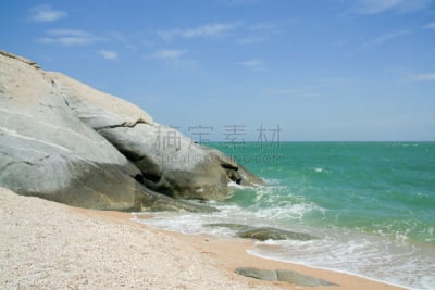 海滩,留白,水平画幅,沙子,夏天,户外,泰国,安提瓜和巴布达,彩色图片,热带气候