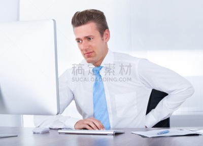 男商人,痛苦,背痛,弗朗西斯·克里克,子宫颈,努力,男性,人的眼睛,过度劳累,技术