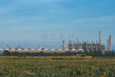 工厂,天空,炼油厂,罗勇,石油化工厂,精炼厂,石油工业,水平画幅,能源,无人