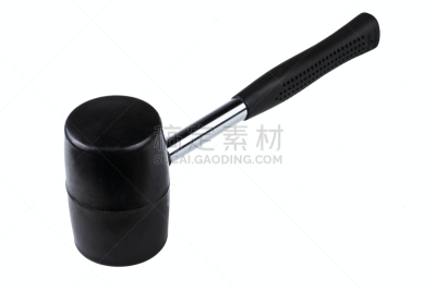 橡皮锤,锤子,水平画幅,无人,白色背景,背景分离,金属,黑色,槌棒,把手