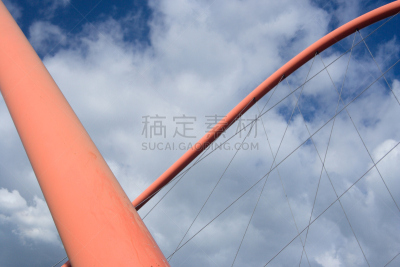 抽象,吊桥,拱门,盖尔森基辛,鲁尔区,天空,未来,水平画幅,无人,运河
