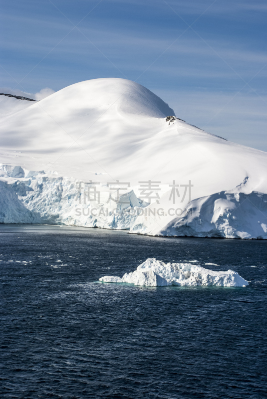 雪,南极洲,山,有包装的,纽梅耶海峡,南极群岛,冰架,大冰原,攀冰,南极