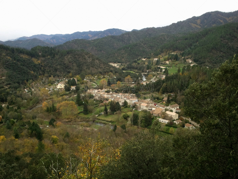 乡村,塞文山区,水平画幅,山,无人,户外,法国,加尔德,摄影