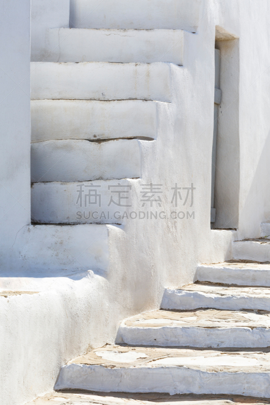 希腊,锡弗诺斯,白色,传统,乡村,古老的,垂直画幅,图像,无人,街道