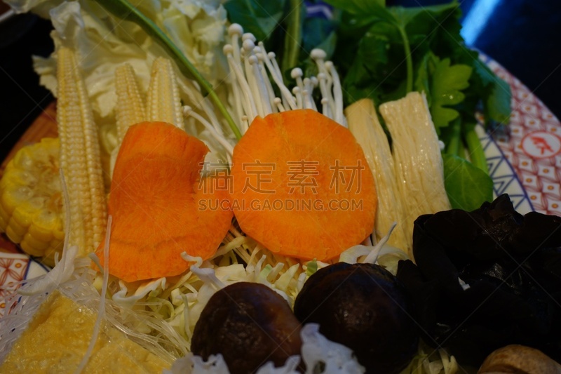 寿喜烧,蔬菜,蒟蒻,涮涮锅,日式炖菜,神户,豆腐,餐具,胡萝卜,水平画幅