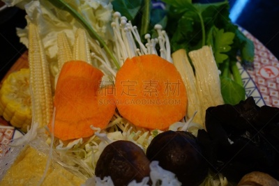 寿喜烧,蔬菜,蒟蒻,涮涮锅,日式炖菜,神户,豆腐,餐具,胡萝卜,水平画幅
