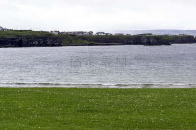 波特拉什,海滩,全貌,西,斯特兰德,自然,天空,度假胜地,水平画幅,云