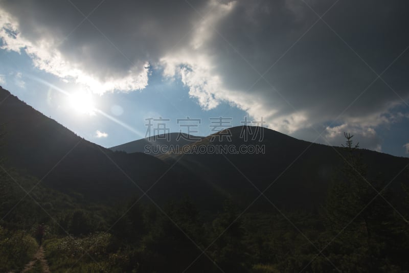 山,旅途,计量器,卡理安帖山脉,埃平森林,葛德,高山大猩猩,滑雪杖,苏格兰高地,自然