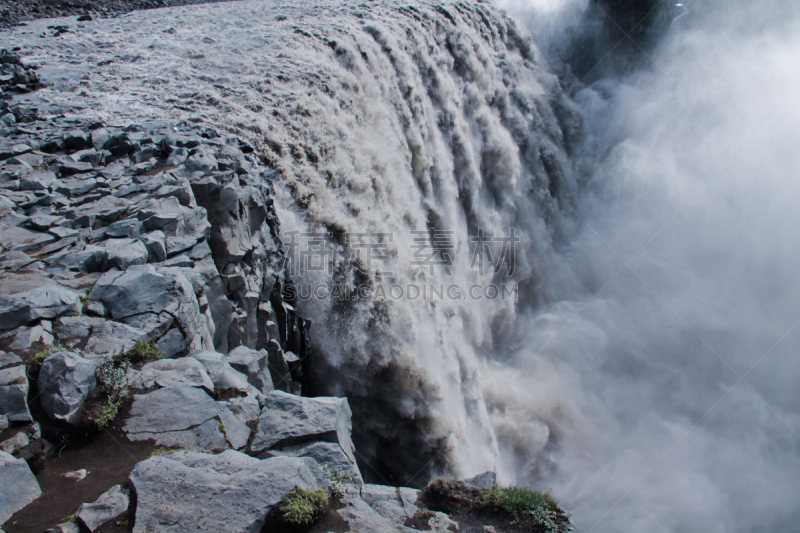 瀑布,冰岛国,自然美,全景,活力,风景,史克卡瀑布,hraunfossar,胡萨维克,黛提瀑布