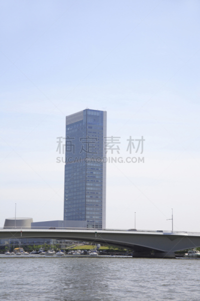 信浓川,新泻市,新泻县,北陆地区,垂直画幅,天空,无人,日本,东亚,亚洲