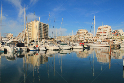 The marina of la Grande Motte, France