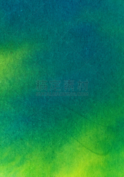 手工着色,绿色,蓝色背景,垂直画幅,艺术,无人,绘画插图,墨水,斑驳的