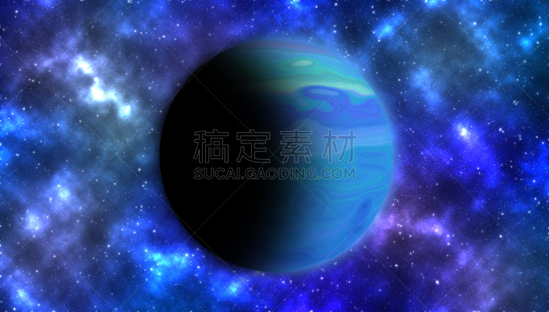 天王星,立体电影,太阳系,太空视角,轨道运行,天空,水平画幅,无人,绘画插图,科学