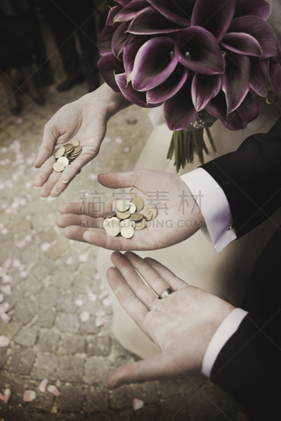 婚礼,传统庆典,垂直画幅,提举,启动仪式,东欧,新郎,新婚夫妇,手