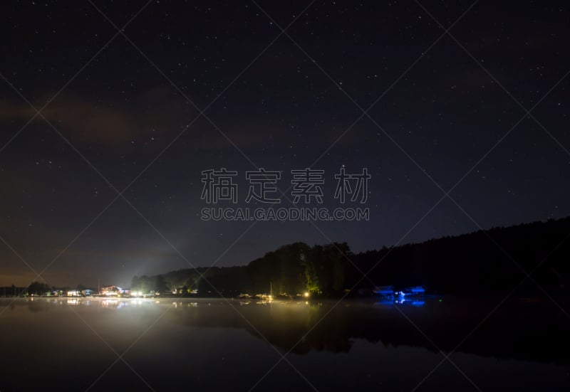 天空,夜晚,海港,梅克伦堡湖区,勃兰登堡大门,城门,帆船,水,美,客船