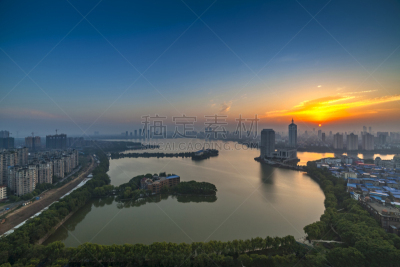 城市,南昌市,江西省,水,天空,公园,度假胜地,水平画幅,透过窗户往外看,无人