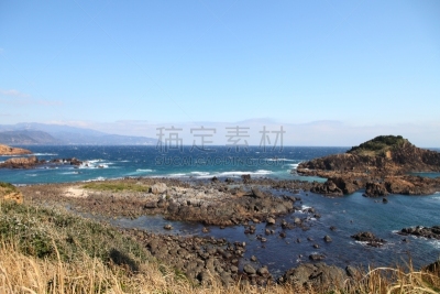 日本,下田,海滩,自然,水,天空,水平画幅,绿色,地形,沙子