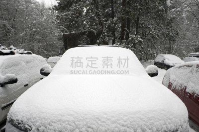 汽车,雪橇架,重的,气候,水平画幅,雪,无人,户外,白色,冬天