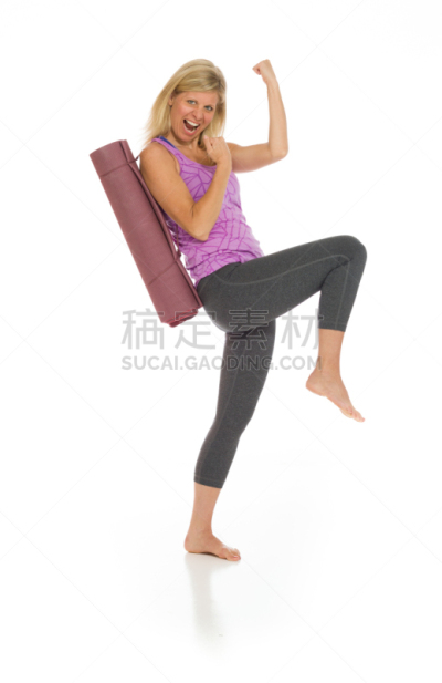 快乐,分离着色,时装模特,垂直画幅,留白,白人,仅成年人,仅一个中老年女人,背心,成年的